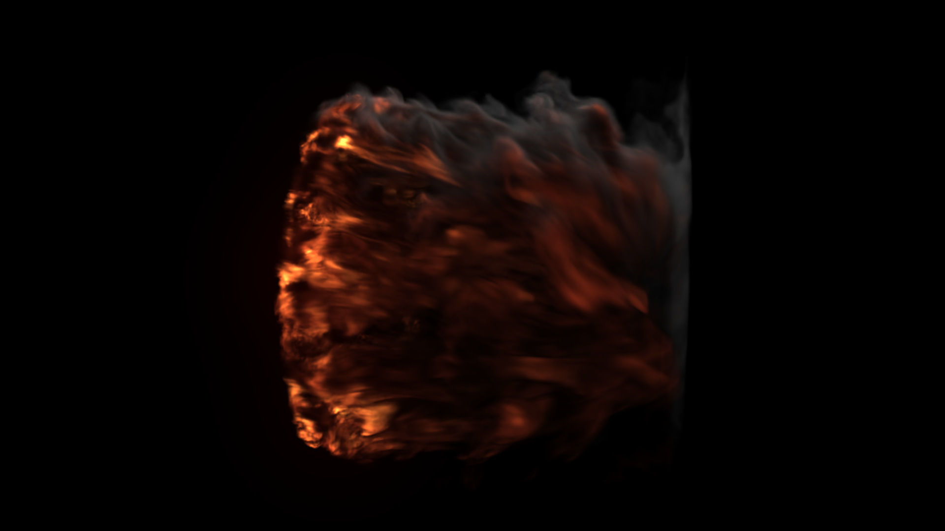 Fire Gate VDB looping sequence 10s  3D model_22