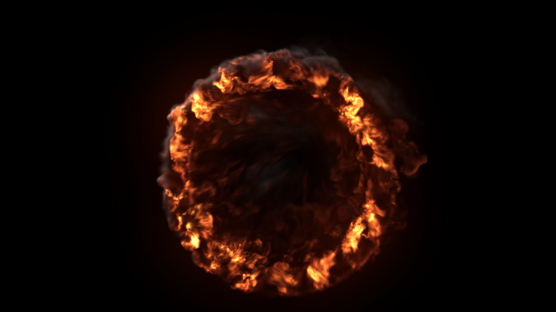 Fire Gate VDB looping sequence 10s  3D model_19