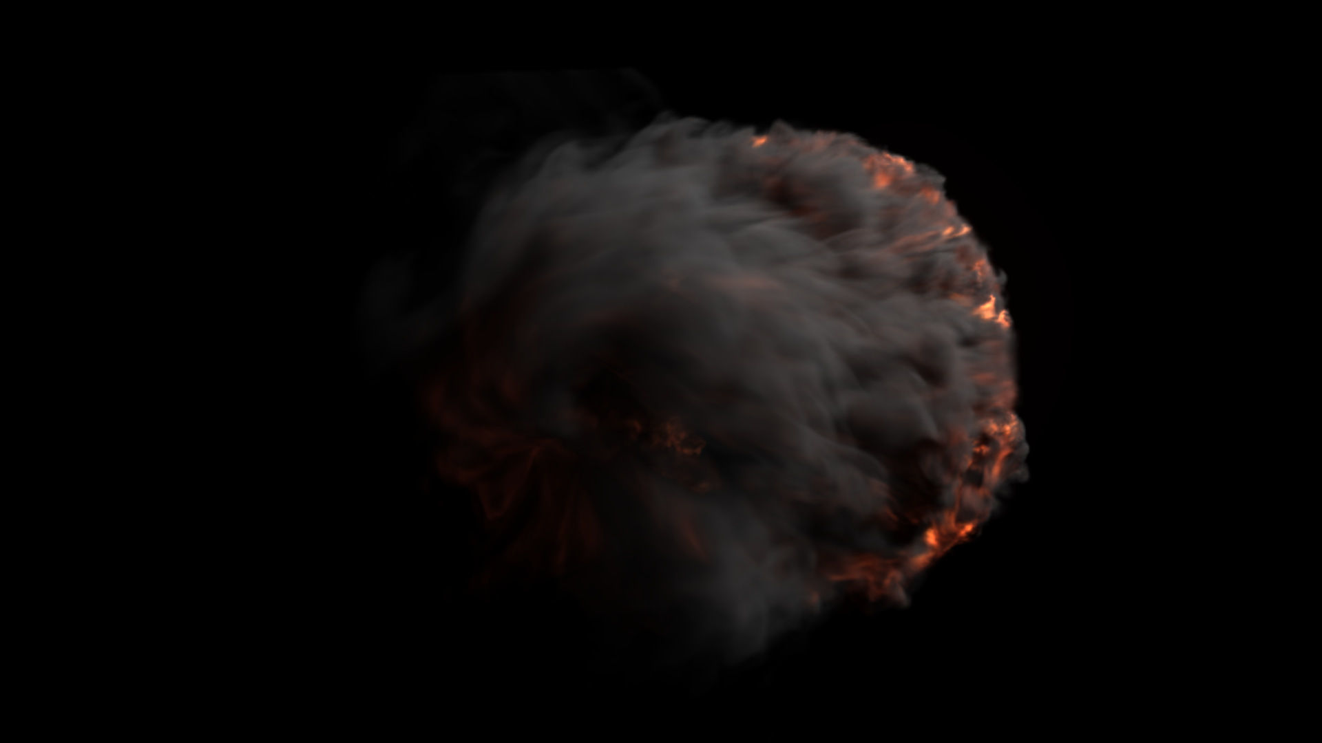 Fire Gate VDB looping sequence 10s  3D model_26