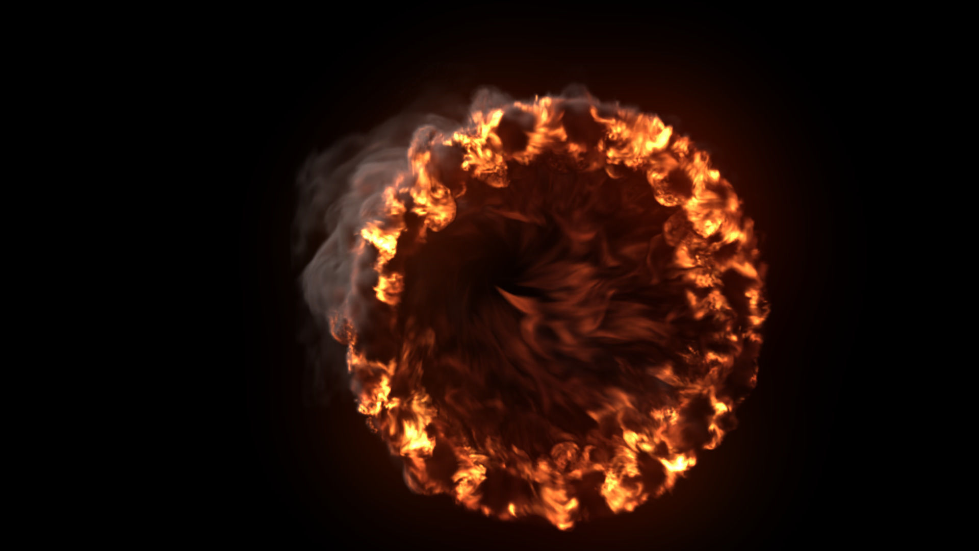 Fire Gate VDB looping sequence 10s  3D model_18