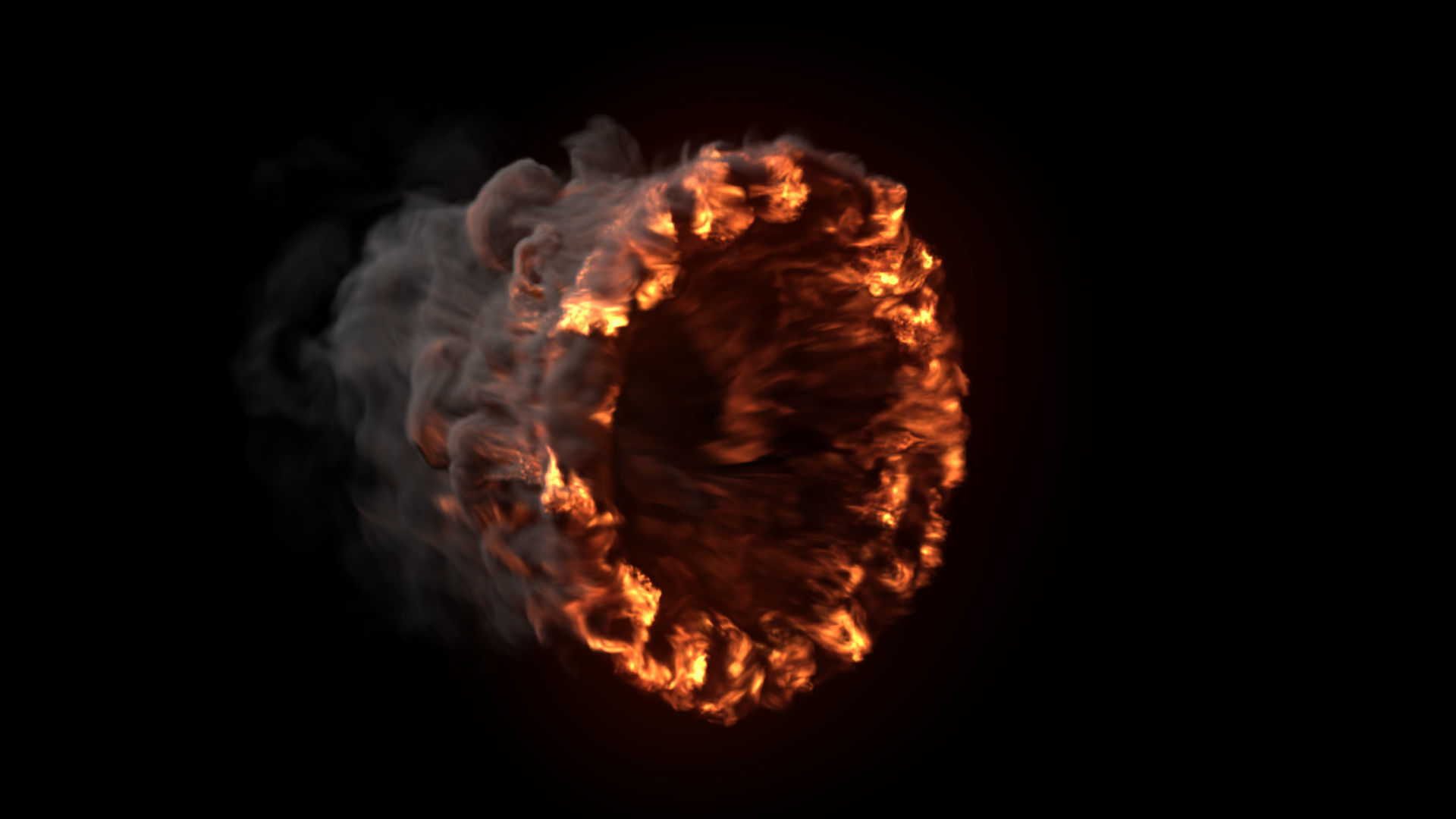 Fire Gate VDB looping sequence 10s  3D model_13