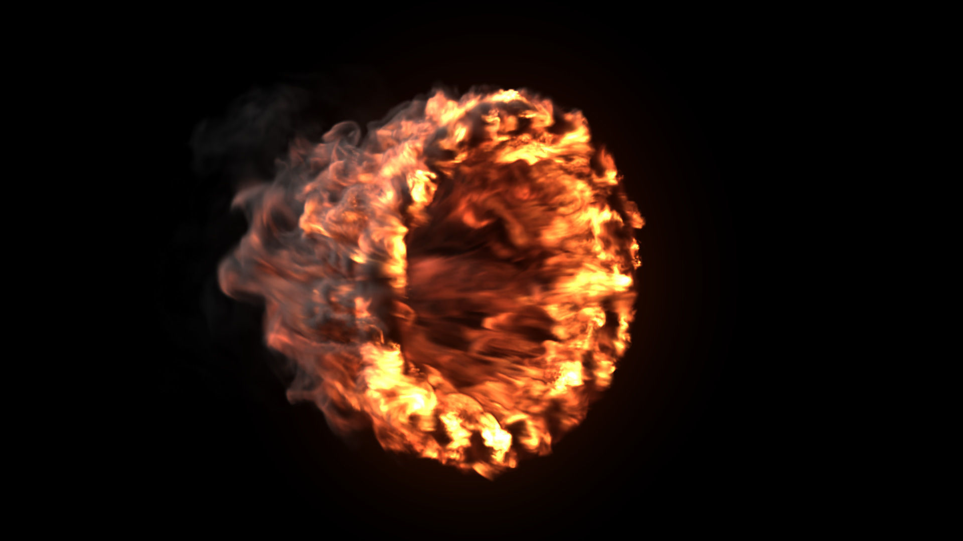 Fire Gate VDB looping sequence 10s  3D model_2