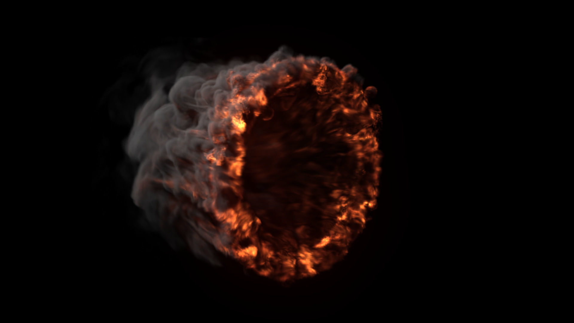 Fire Gate VDB looping sequence 10s  3D model_15