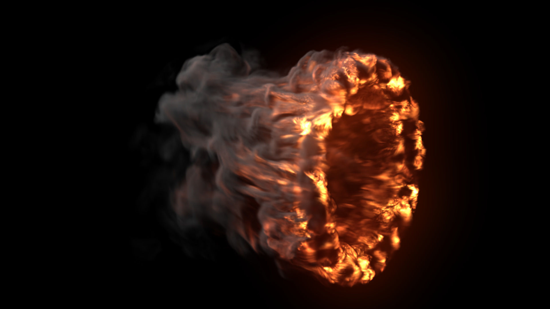 Fire Gate VDB looping sequence 10s  3D model_29