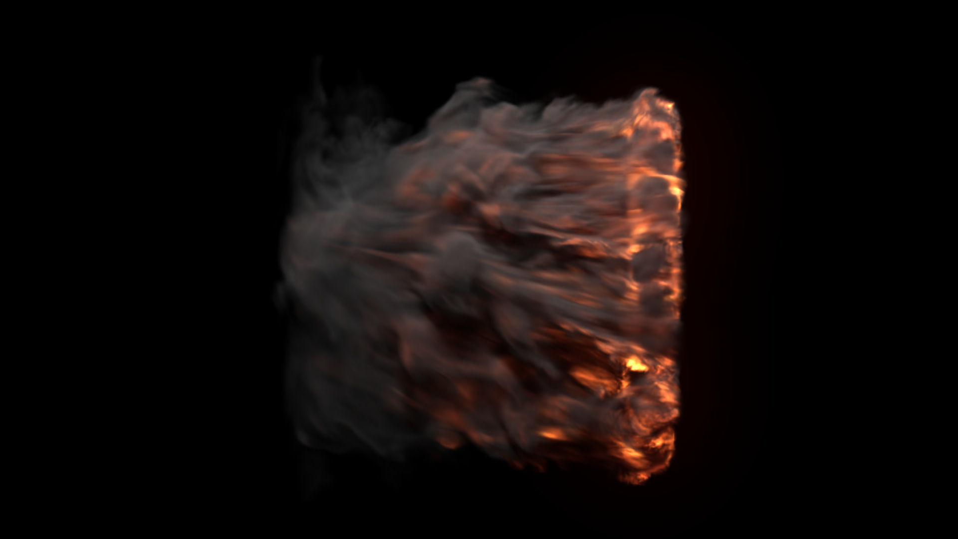 Fire Gate VDB looping sequence 10s  3D model_28