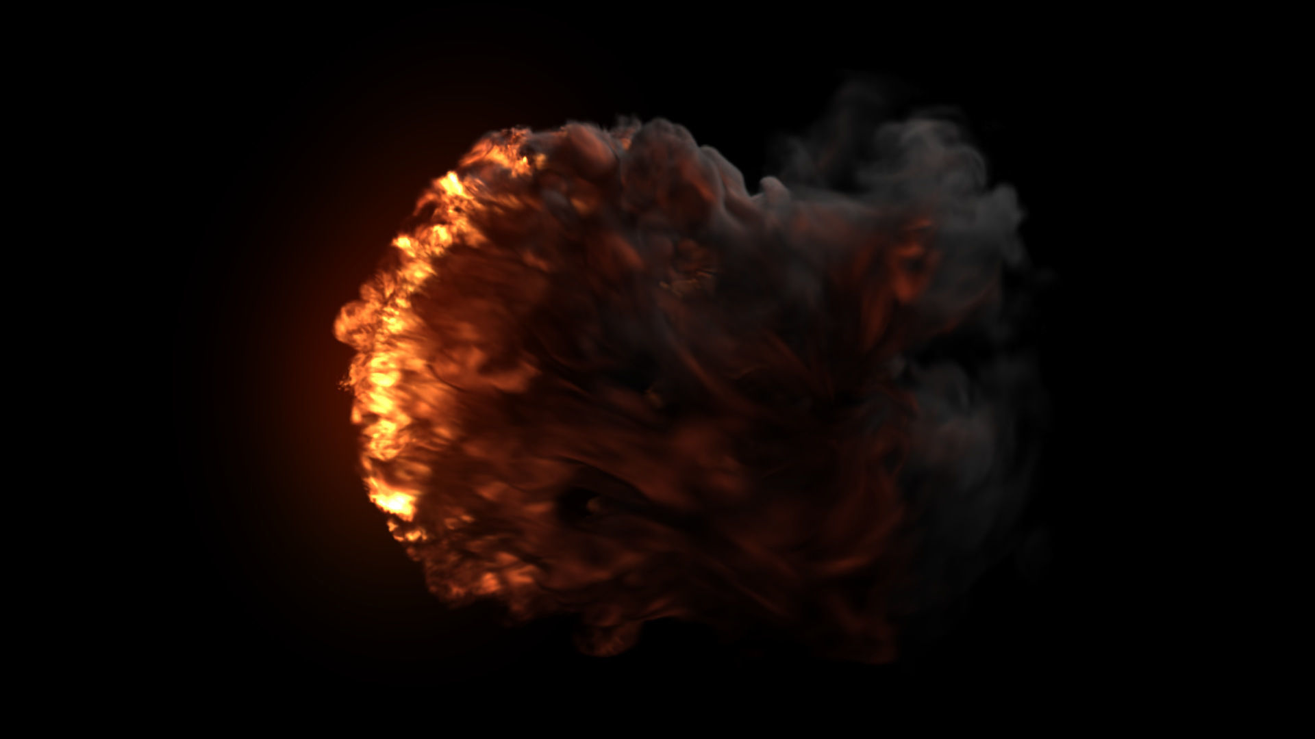 Fire Gate VDB looping sequence 10s  3D model_23