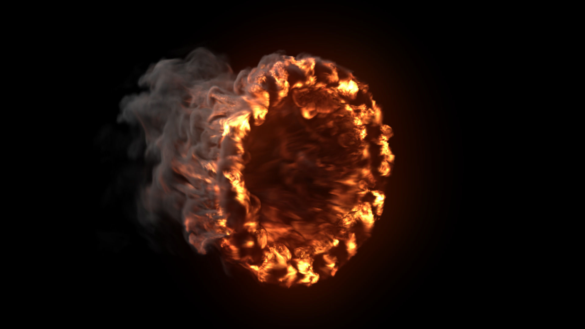 Fire Gate VDB looping sequence 10s  3D model_17
