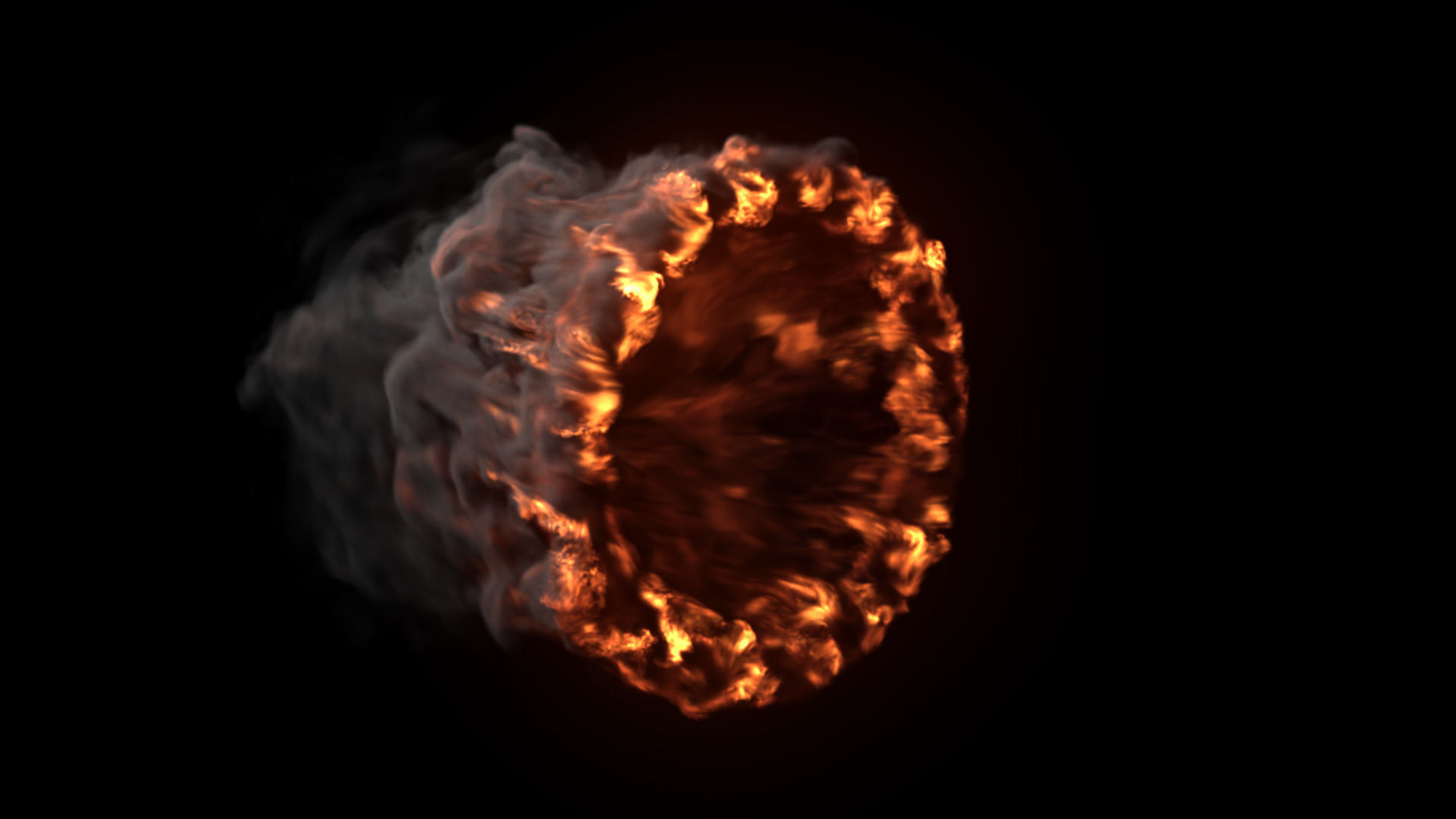 Fire Gate VDB looping sequence 10s  3D model_16