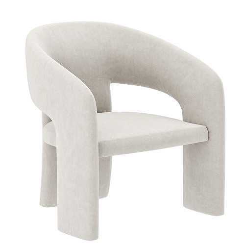 Nuevo Anise Dining Chair and Occasional Chair 3D model 2