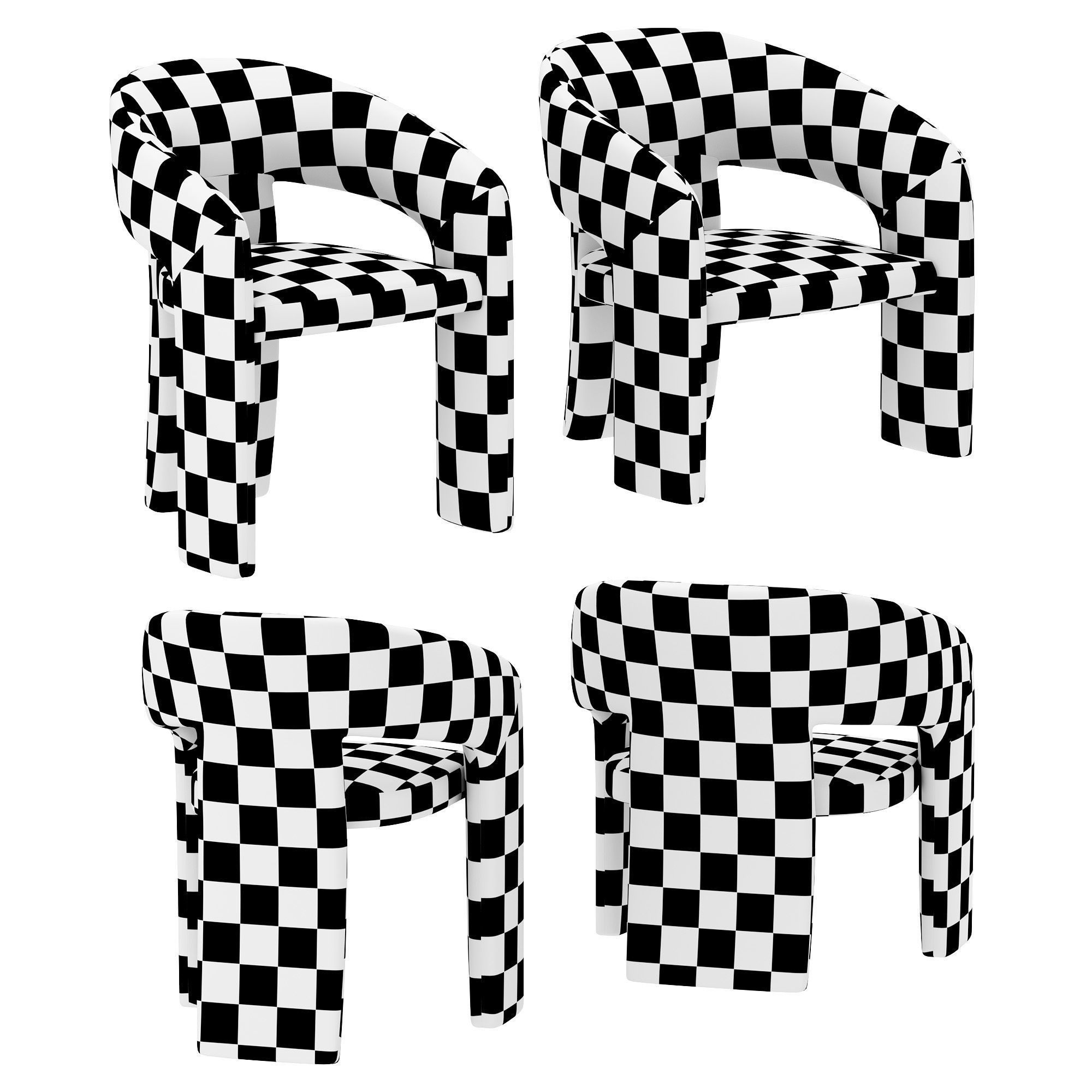 Nuevo Anise Dining Chair and Occasional Chair 3D model_11