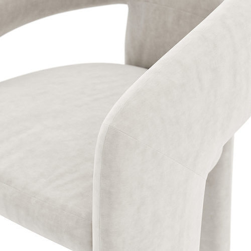 Nuevo Anise Dining Chair and Occasional Chair 3D model 3