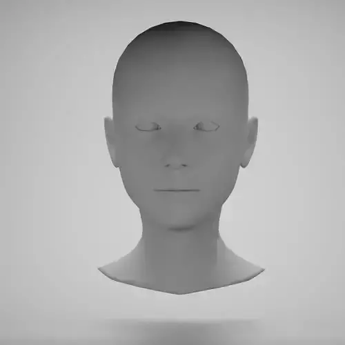 Female head base mesh 11 3D model