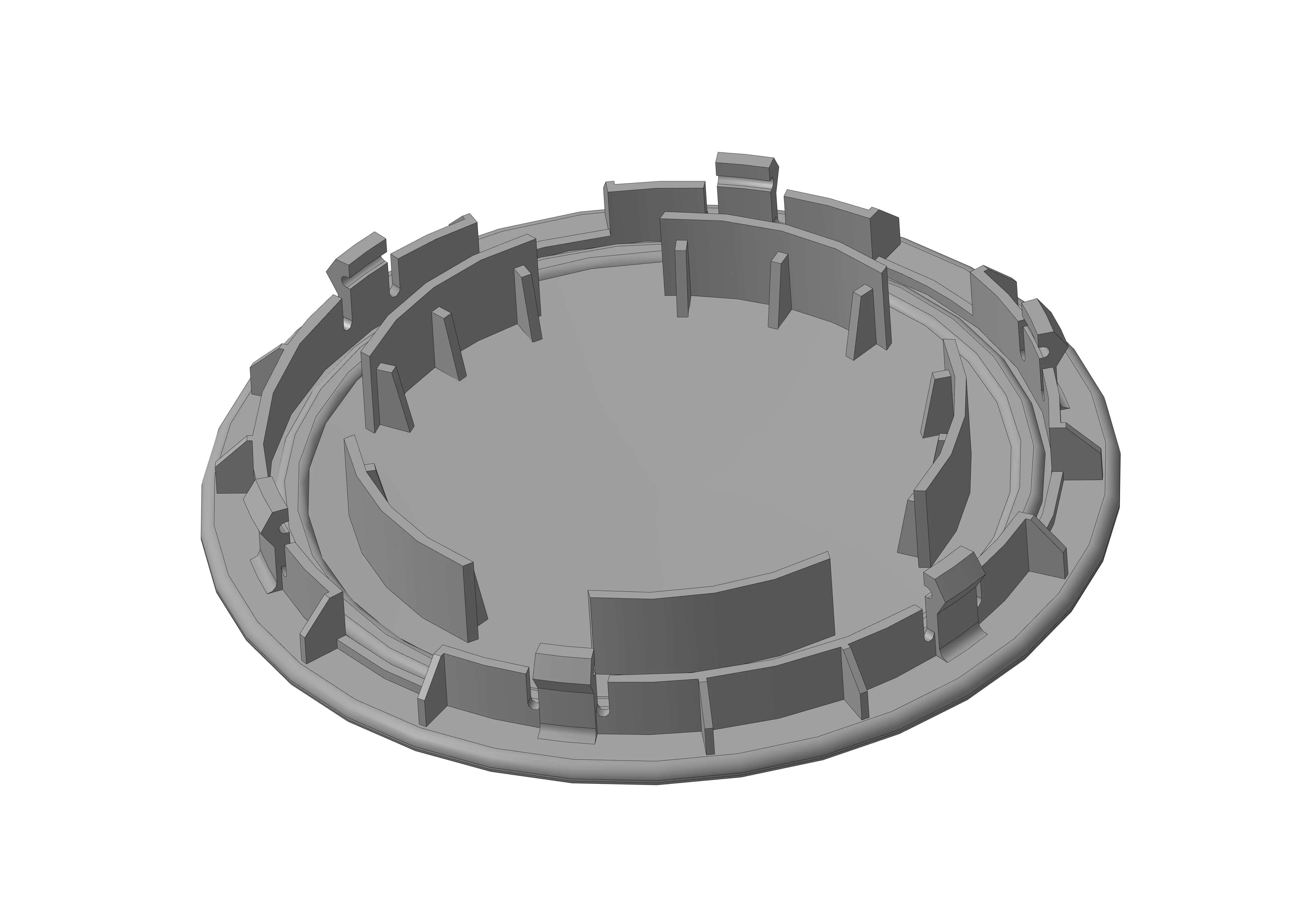 AUDI A6 WHEEL CENTER CAP 4BO601165J 3D print model_0