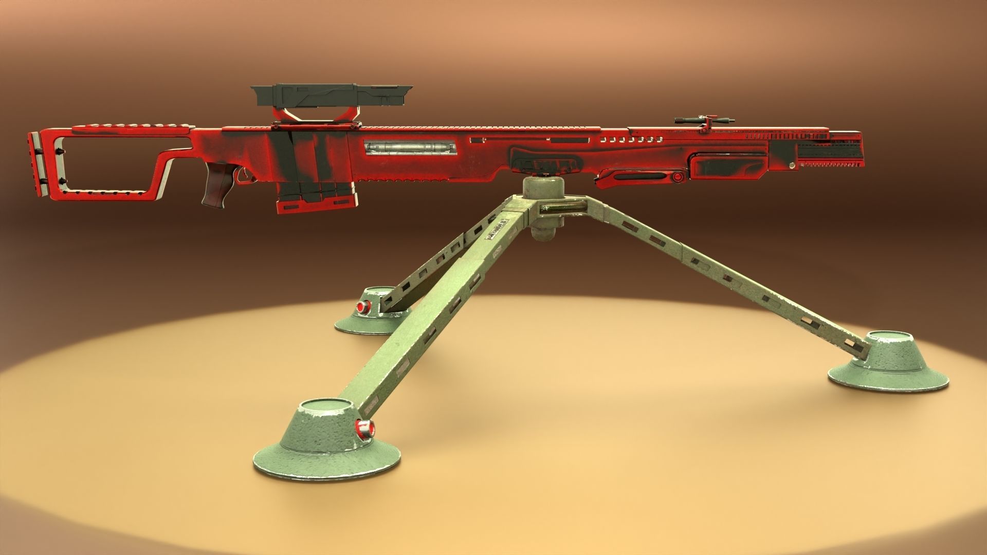 Sci-Fi Snipe 3D model_42