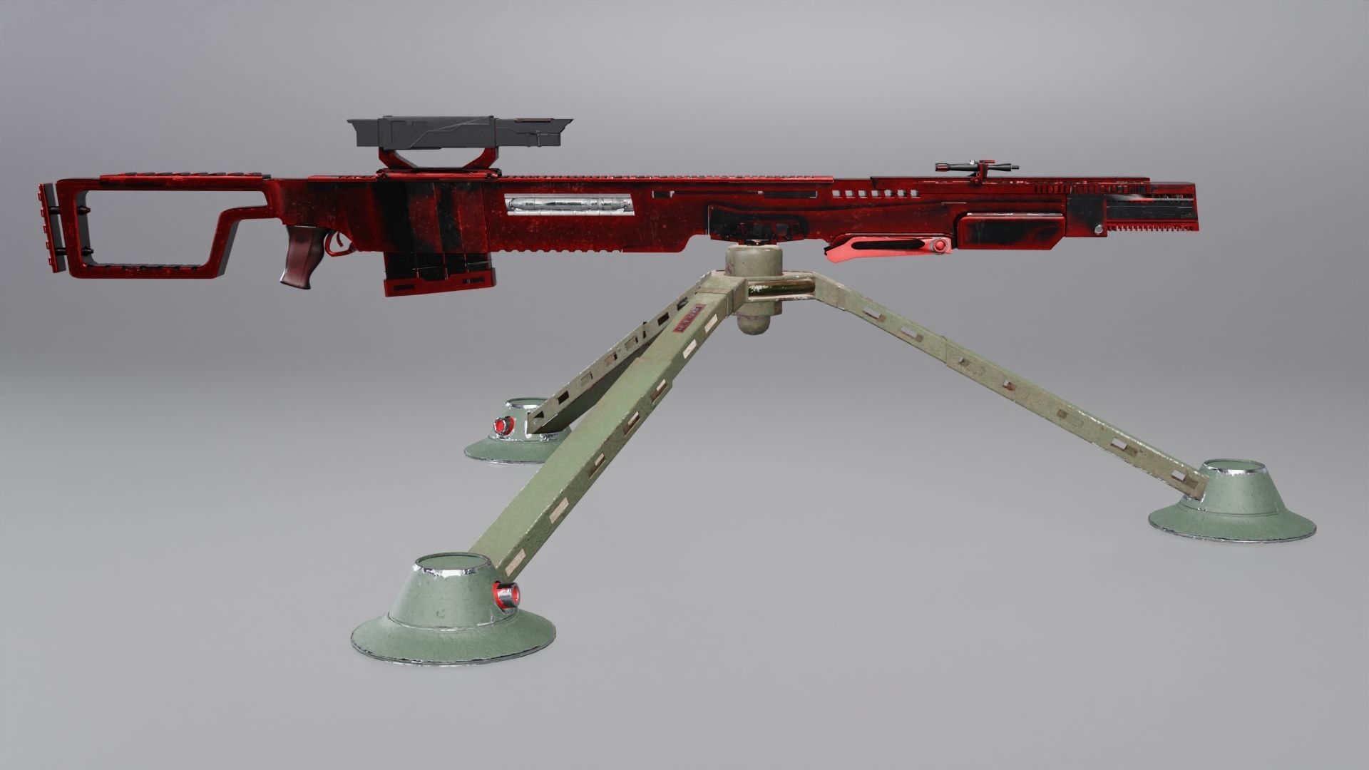 Sci-Fi Snipe 3D model_3