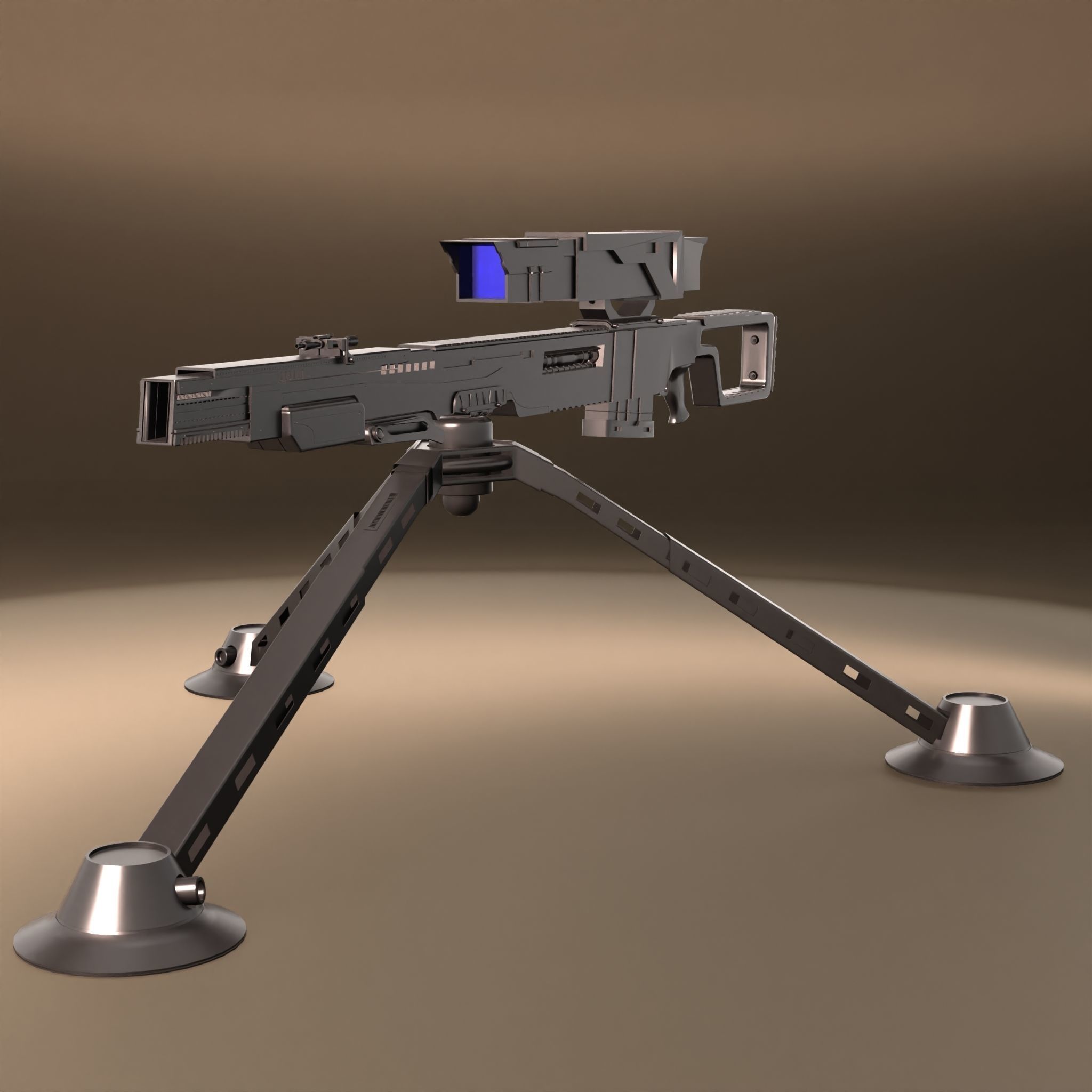 Sci-Fi Snipe 3D model_40