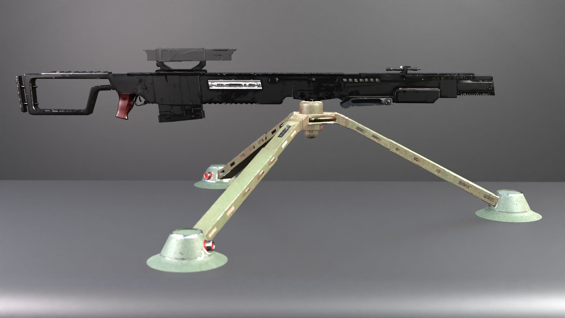 Sci-Fi Snipe 3D model_9