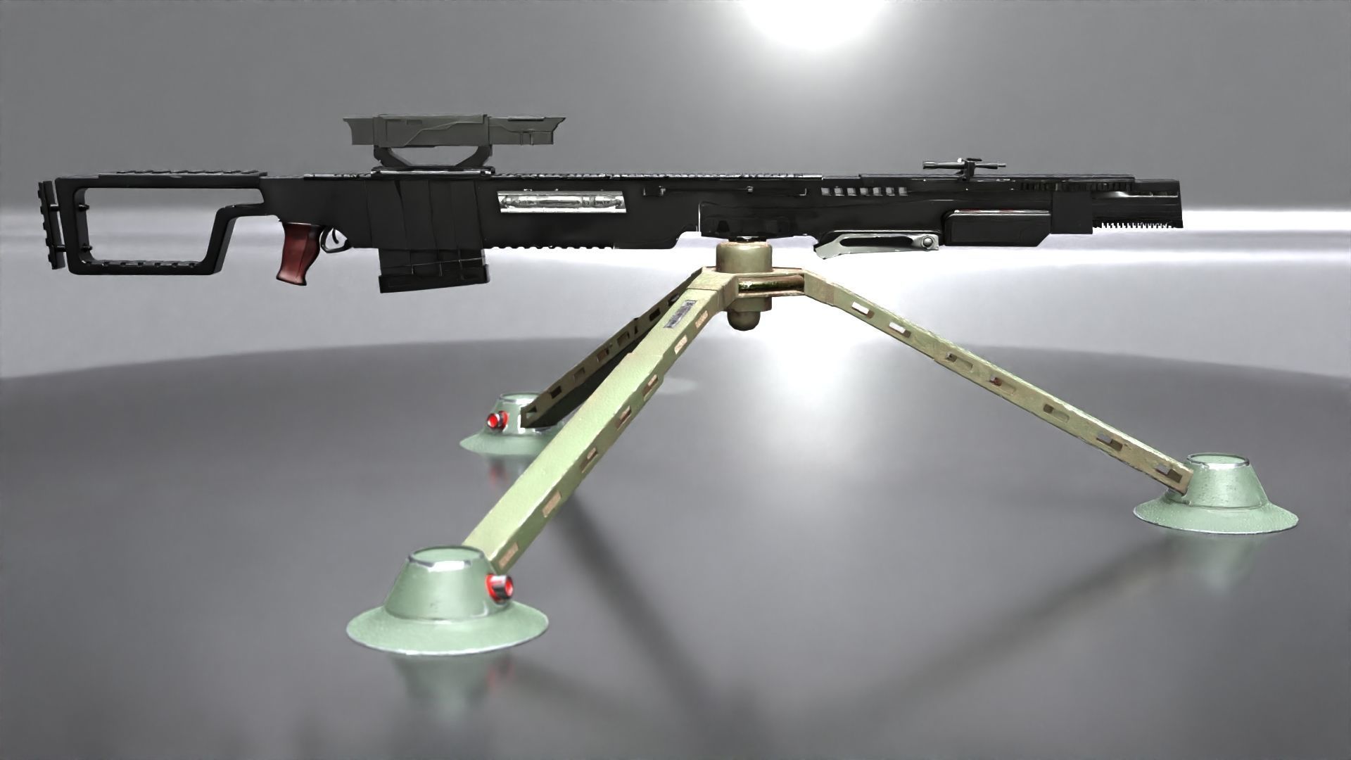 Sci-Fi Snipe 3D model_6