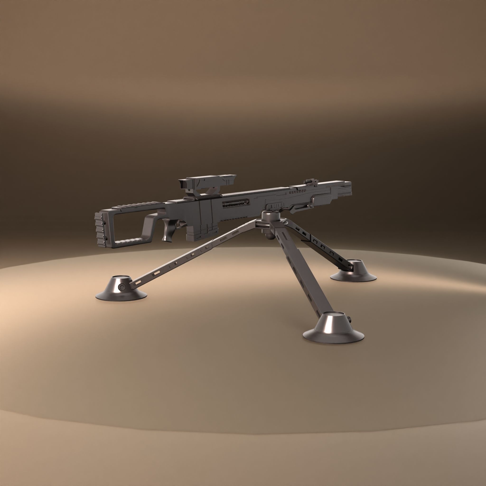 Sci-Fi Snipe 3D model_39