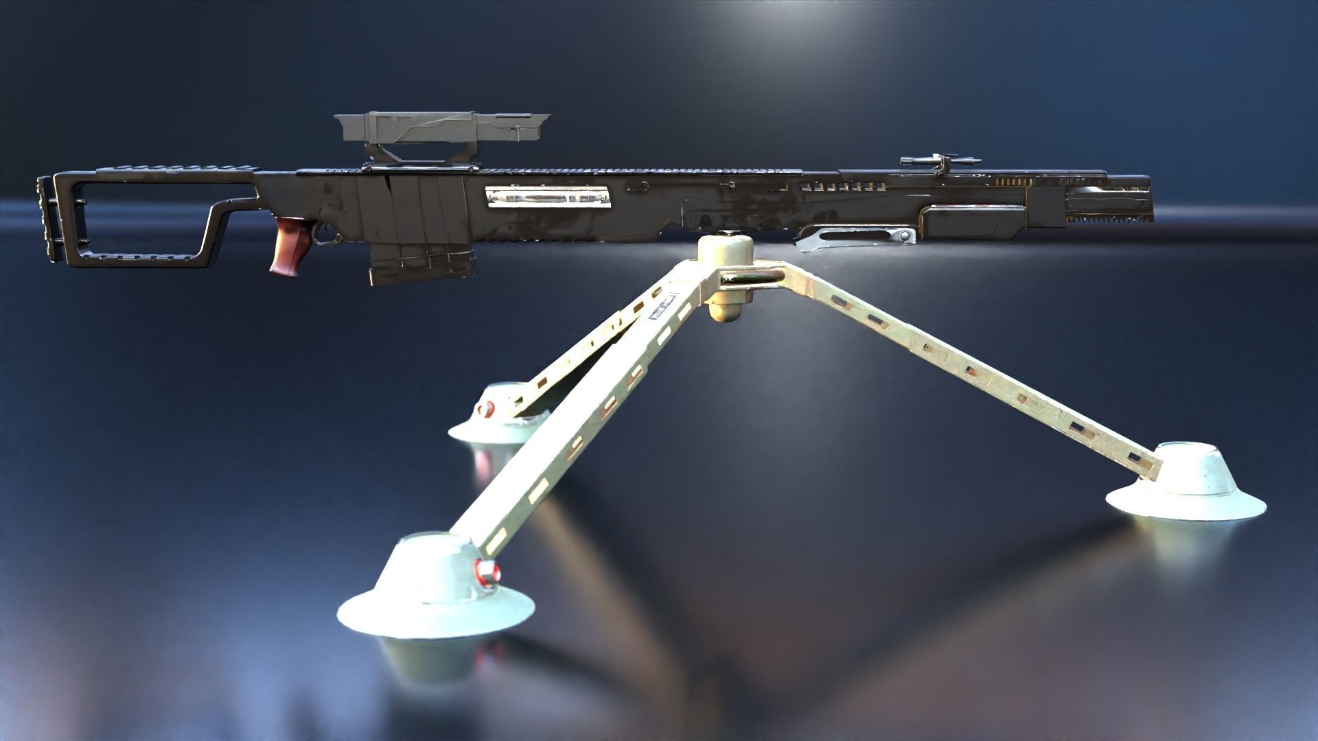 Sci-Fi Snipe 3D model_4