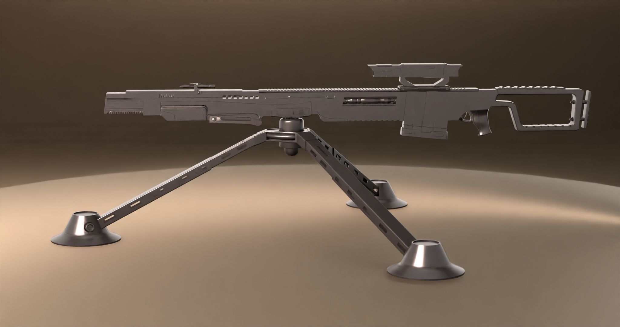 Sci-Fi Snipe 3D model_38