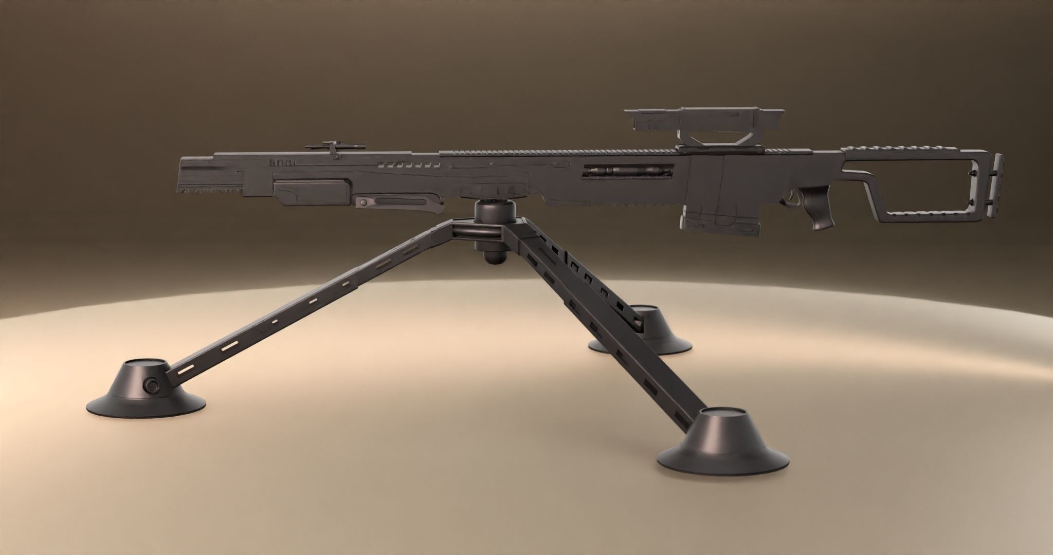 Sci-Fi Snipe 3D model_37