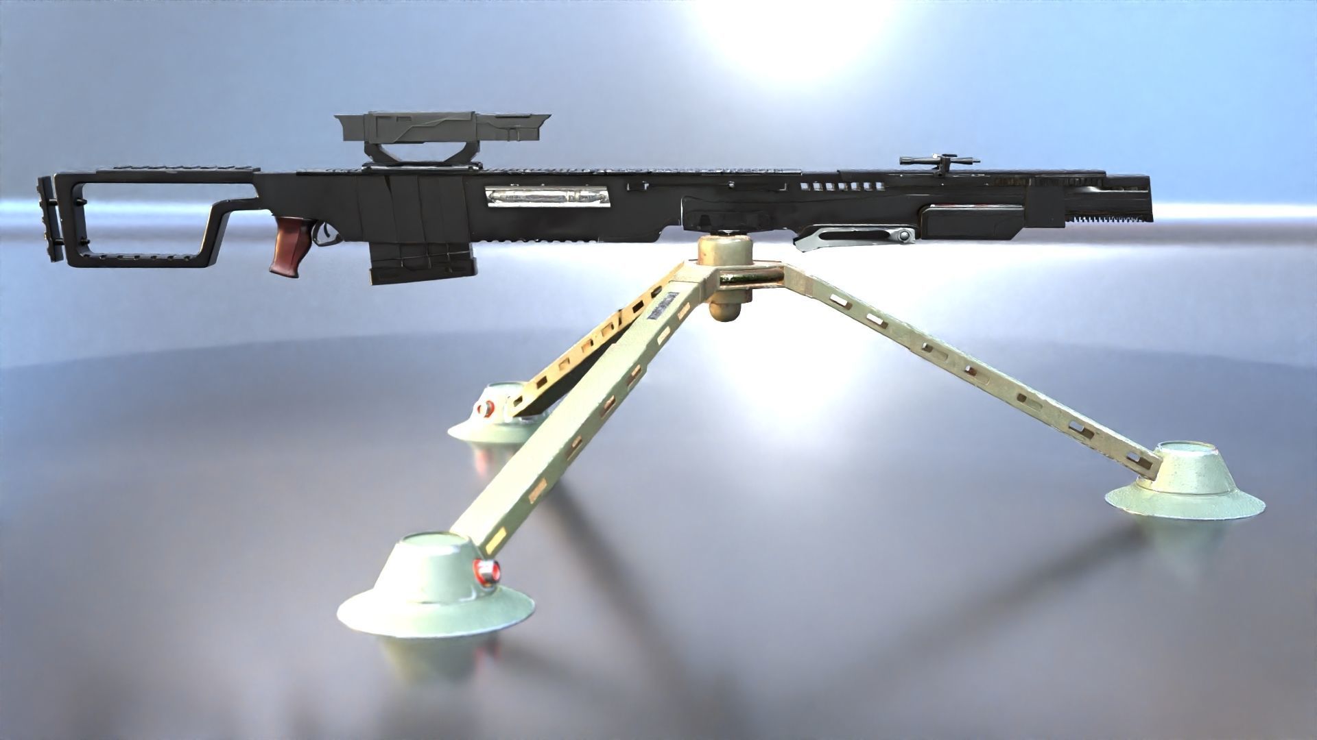 Sci-Fi Snipe 3D model_5