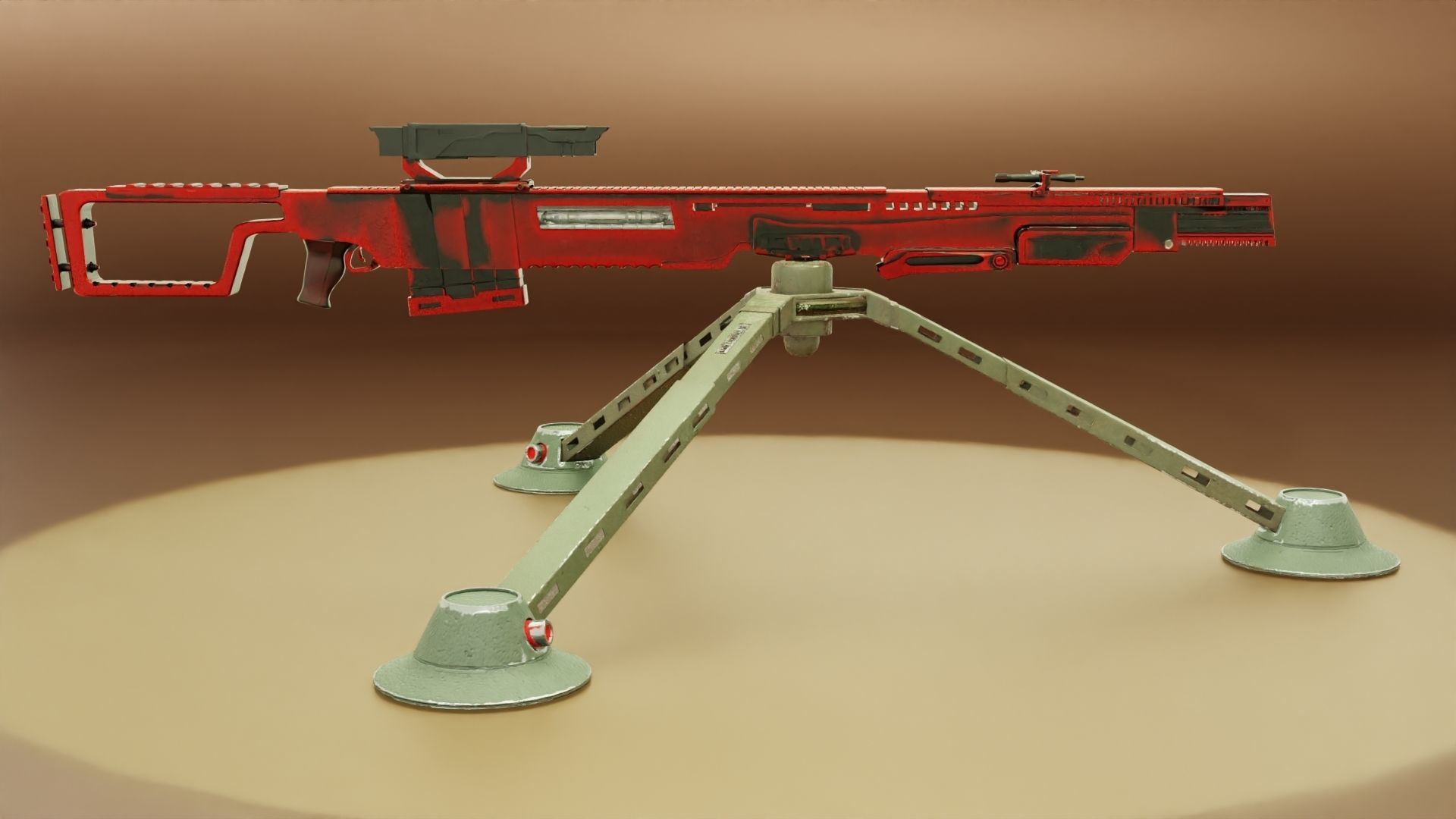 Sci-Fi Snipe 3D model_41