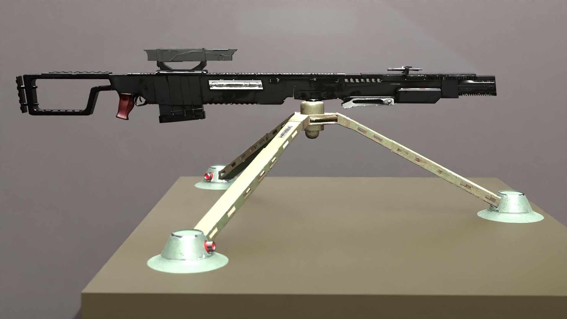 Sci-Fi Snipe 3D model_7