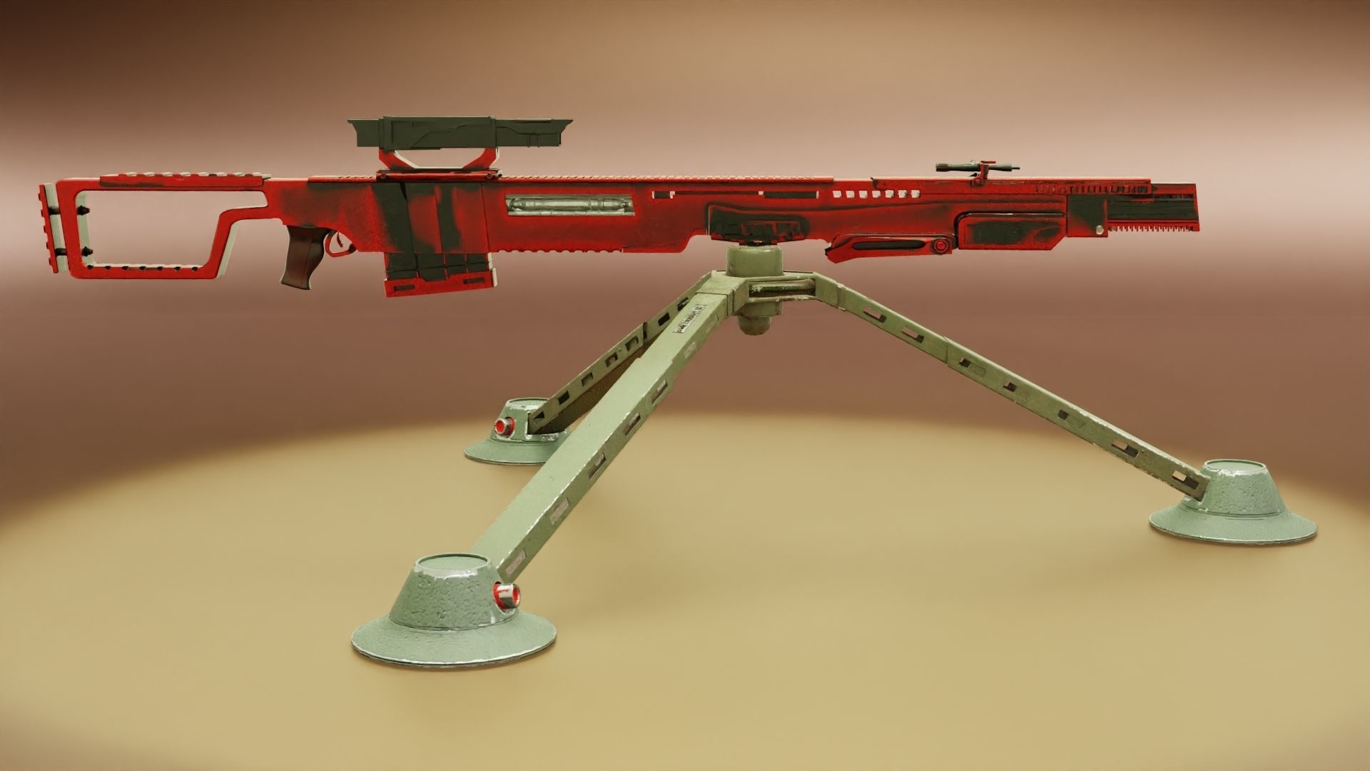 Sci-Fi Snipe 3D model_36