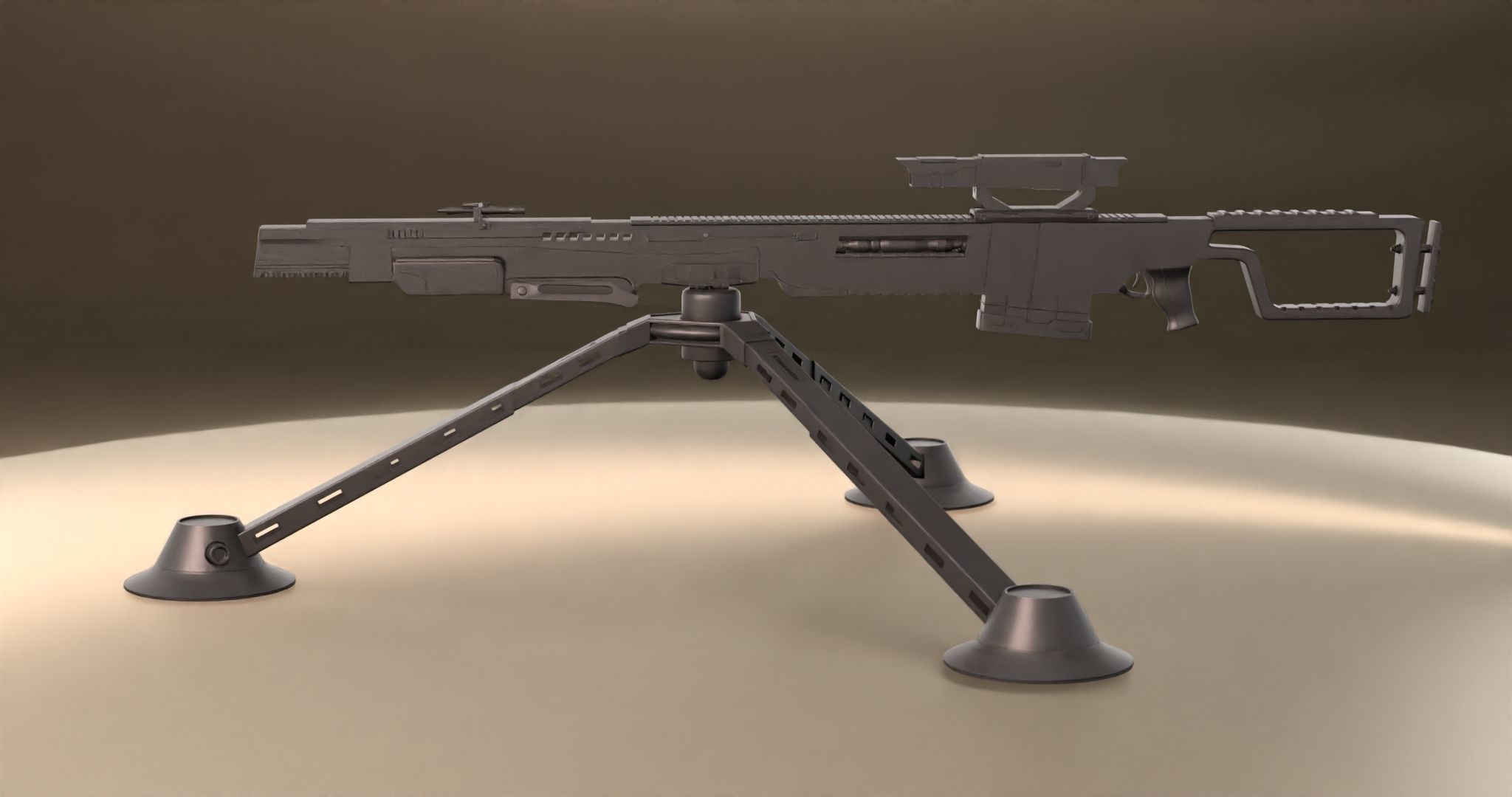 Sci-Fi Snipe 3D model_35