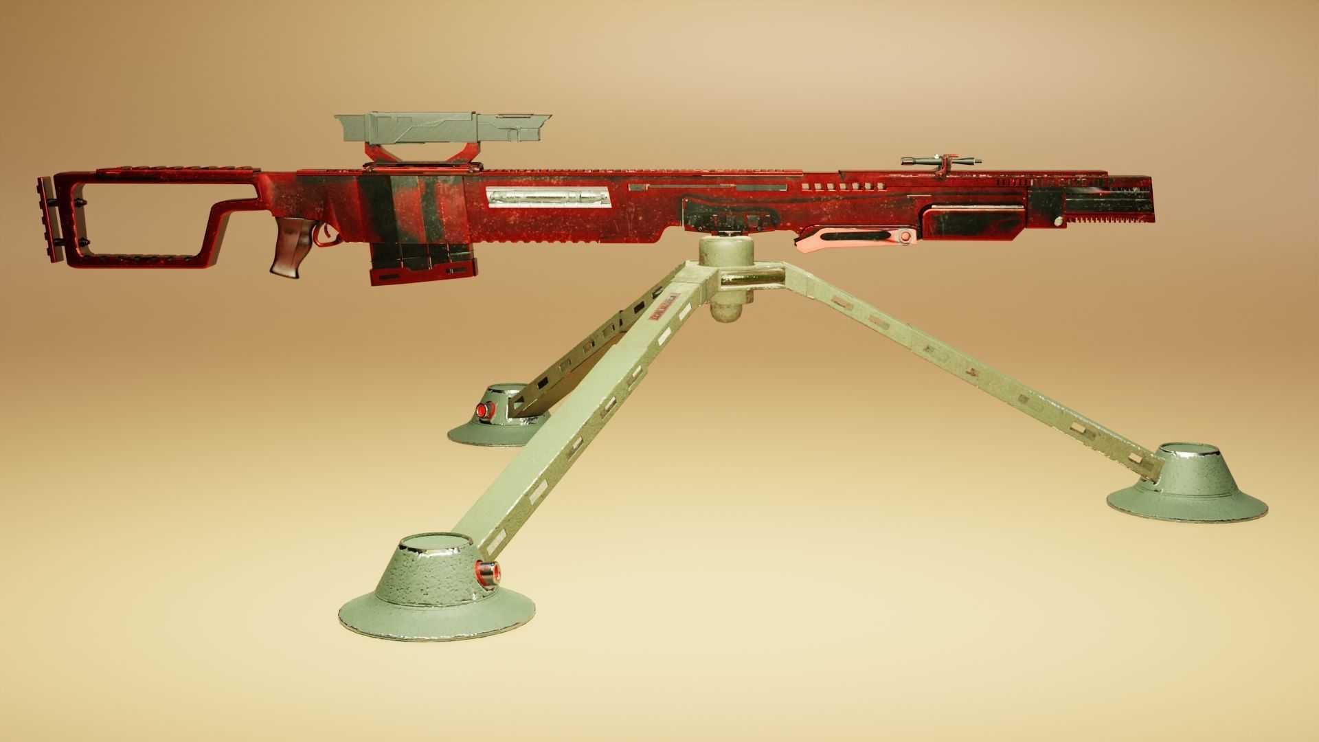 Sci-Fi Snipe 3D model_14