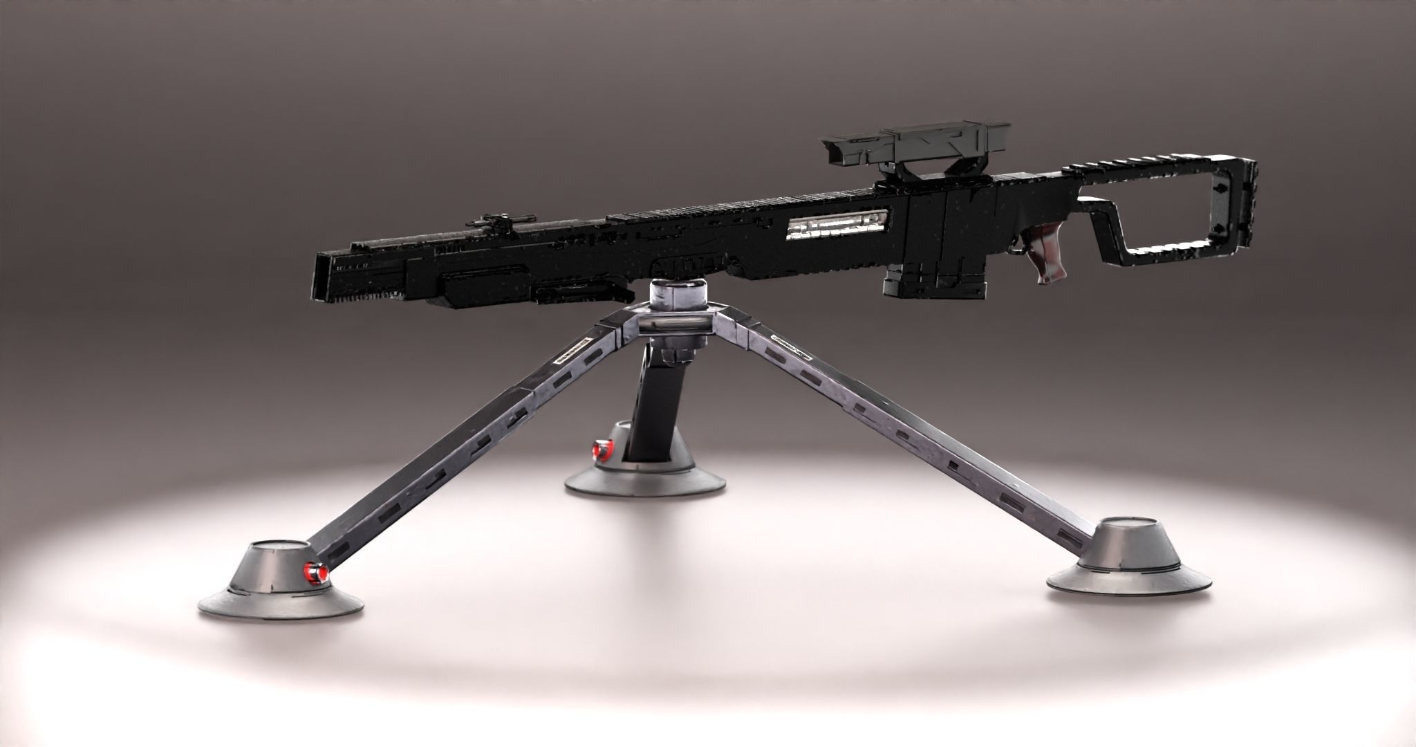 Sci-Fi Snipe 3D model_24