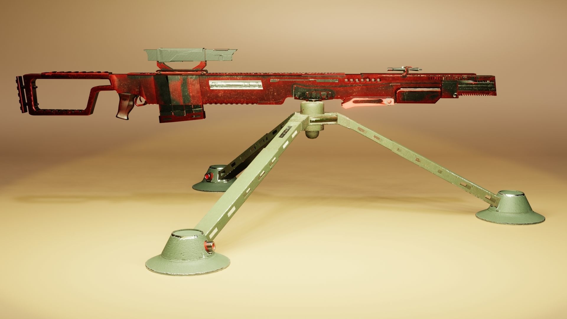 Sci-Fi Snipe 3D model_25