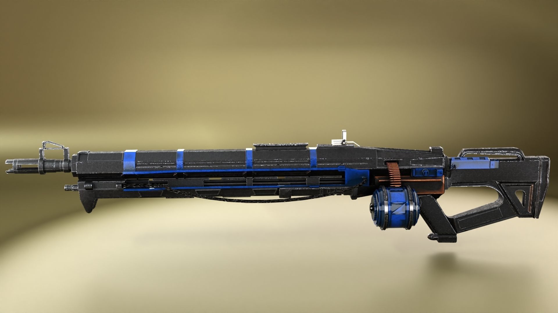 ThunderLord-HeavyGun Low-poly 3D model_5