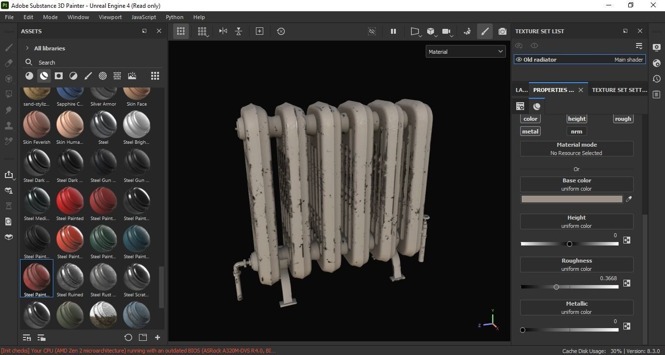Old radiator 3D Model Low-poly 3D model_6