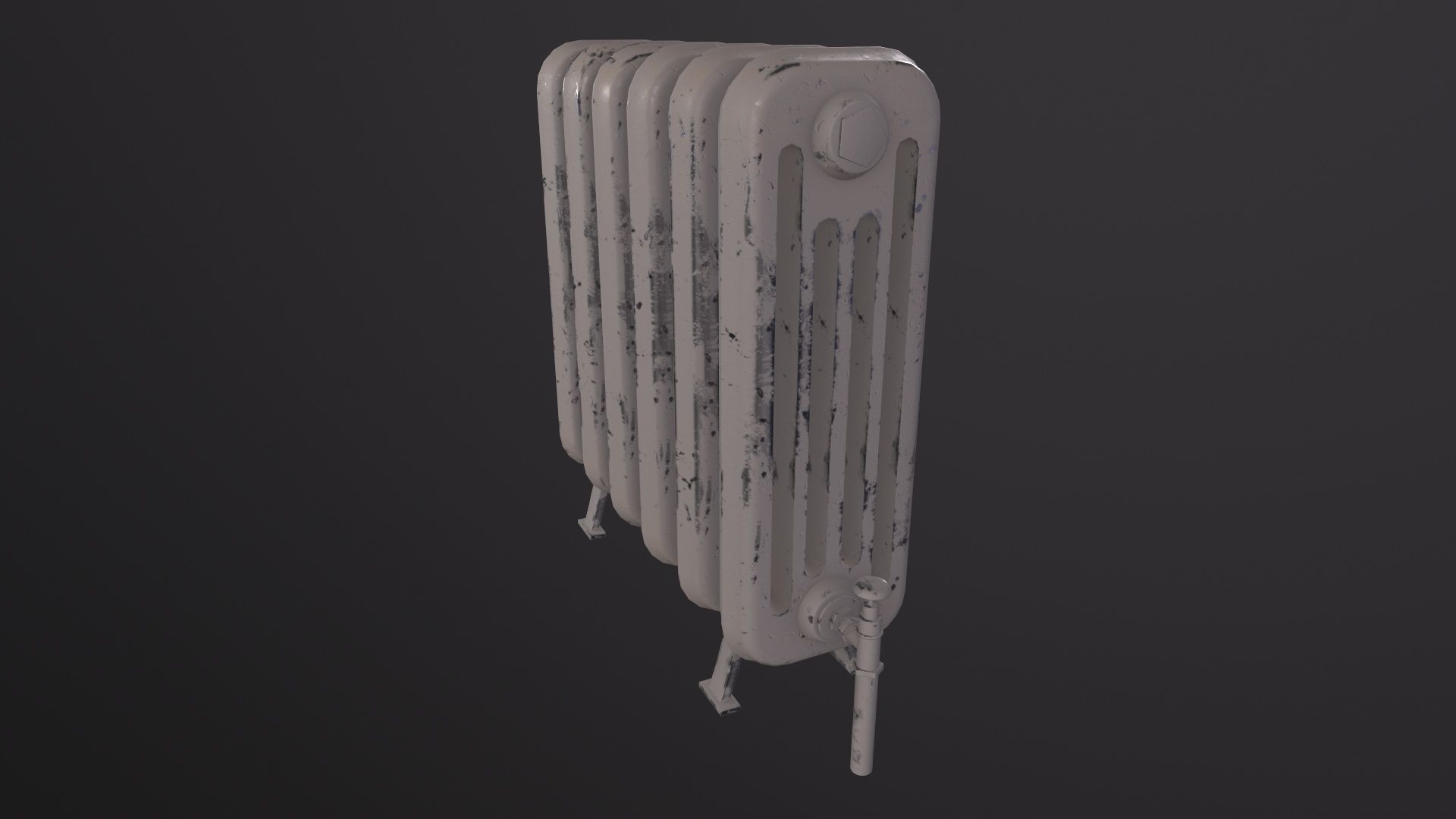 Old radiator 3D Model Low-poly 3D model_3
