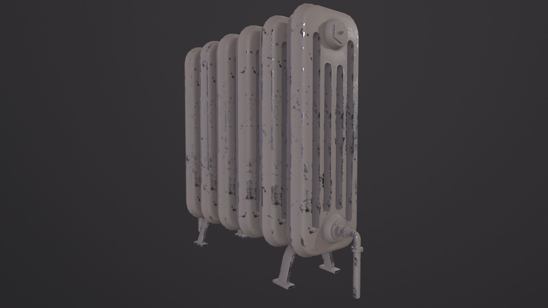 Old radiator 3D Model Low-poly 3D model_5