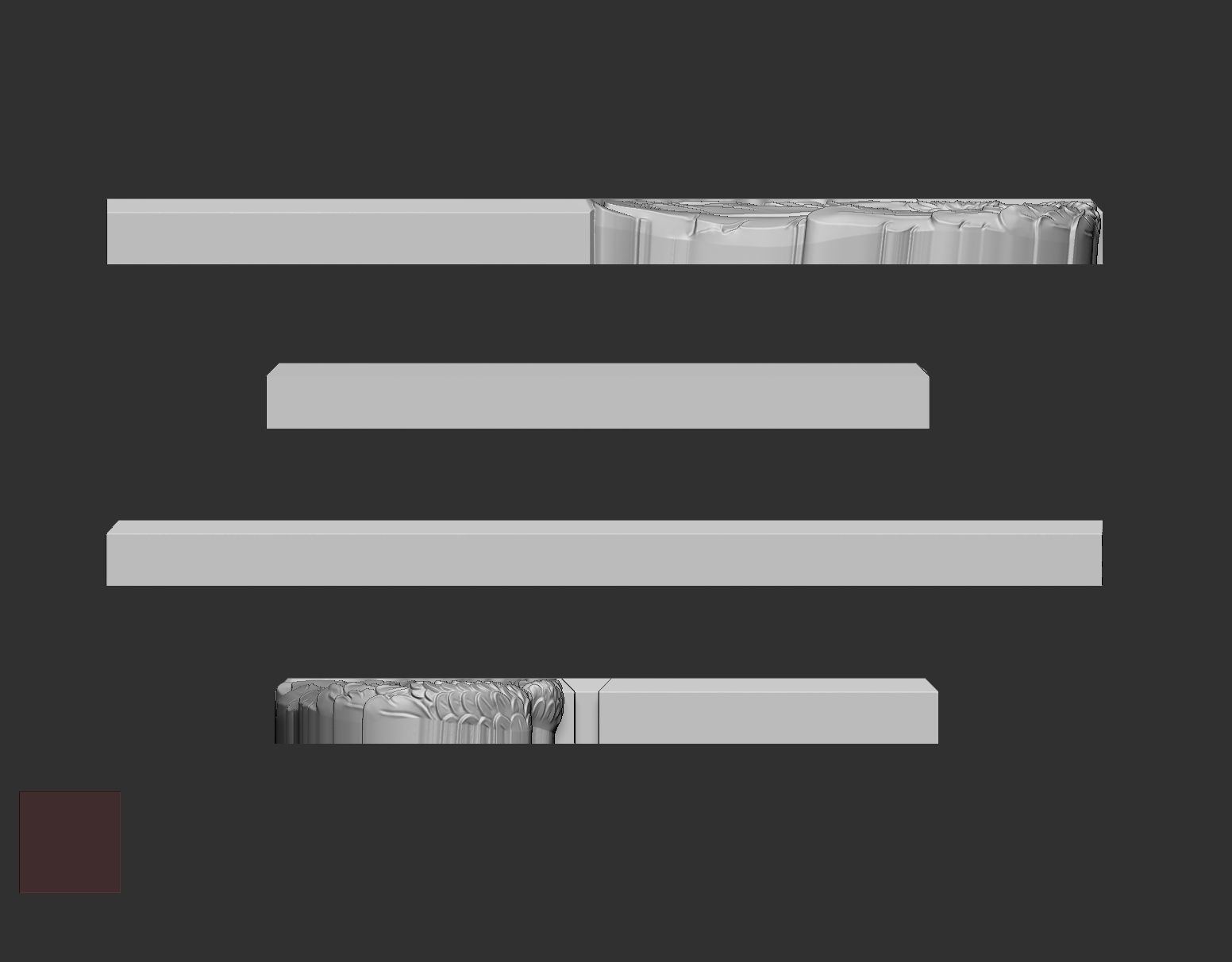 Memorial Tombstone with cross 3D print model_11