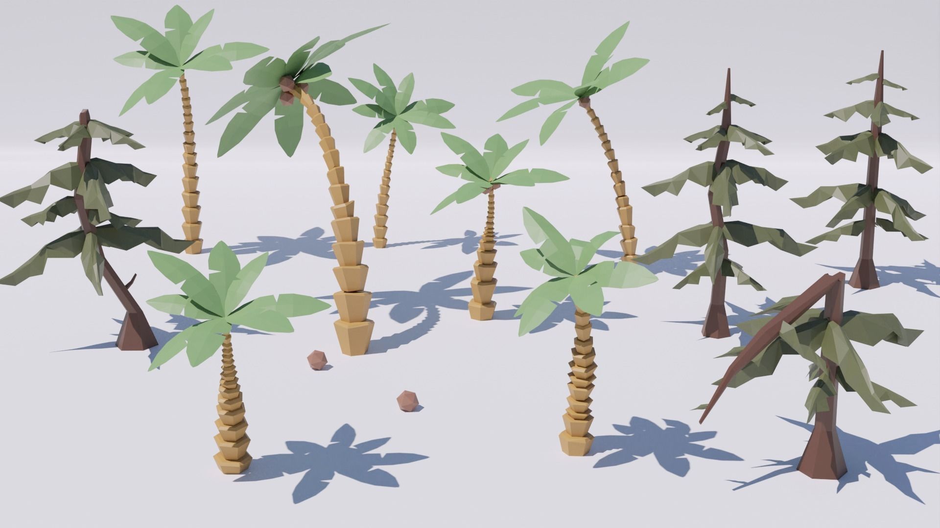 Pack 118 Nature Low-Poly Low-poly 3D model_3