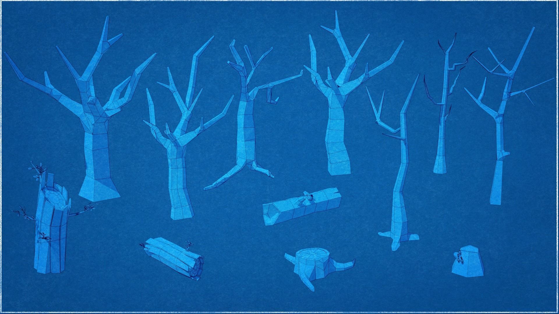 Pack 118 Nature Low-Poly Low-poly 3D model_18