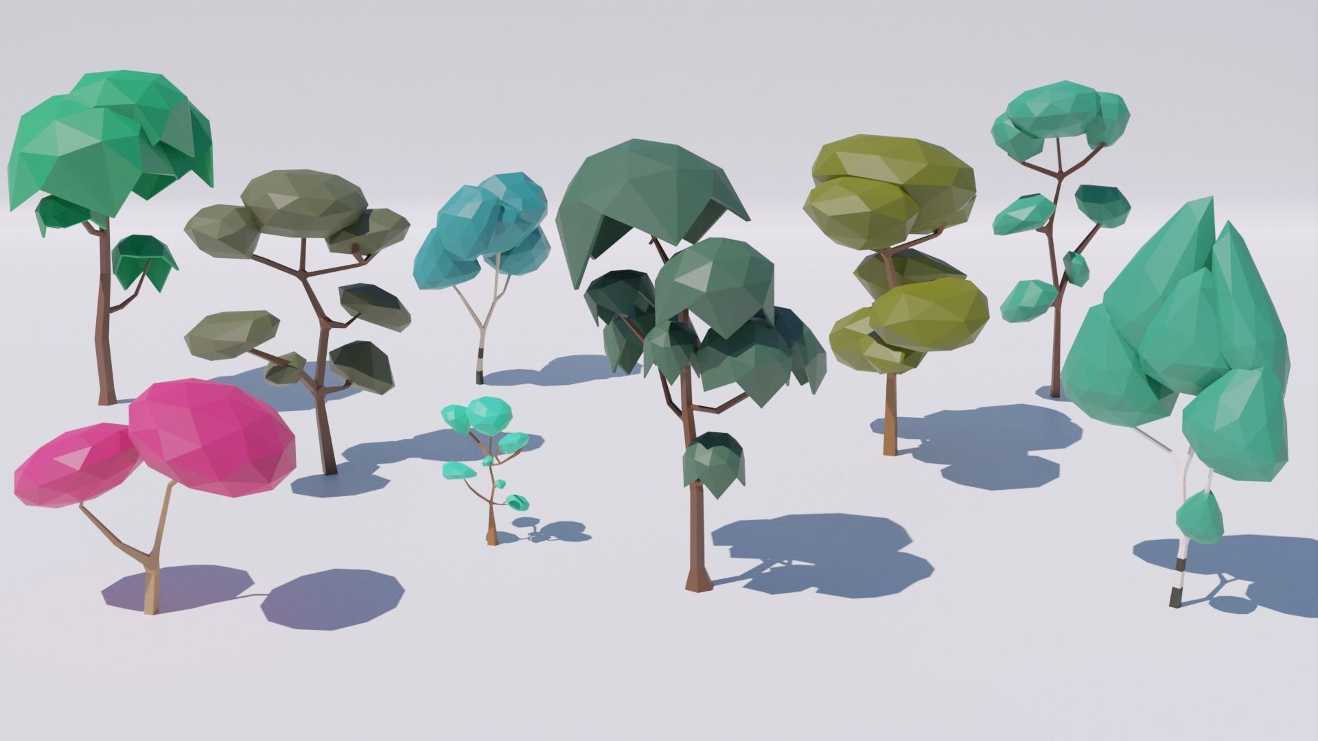 Pack 118 Nature Low-Poly Low-poly 3D model_7