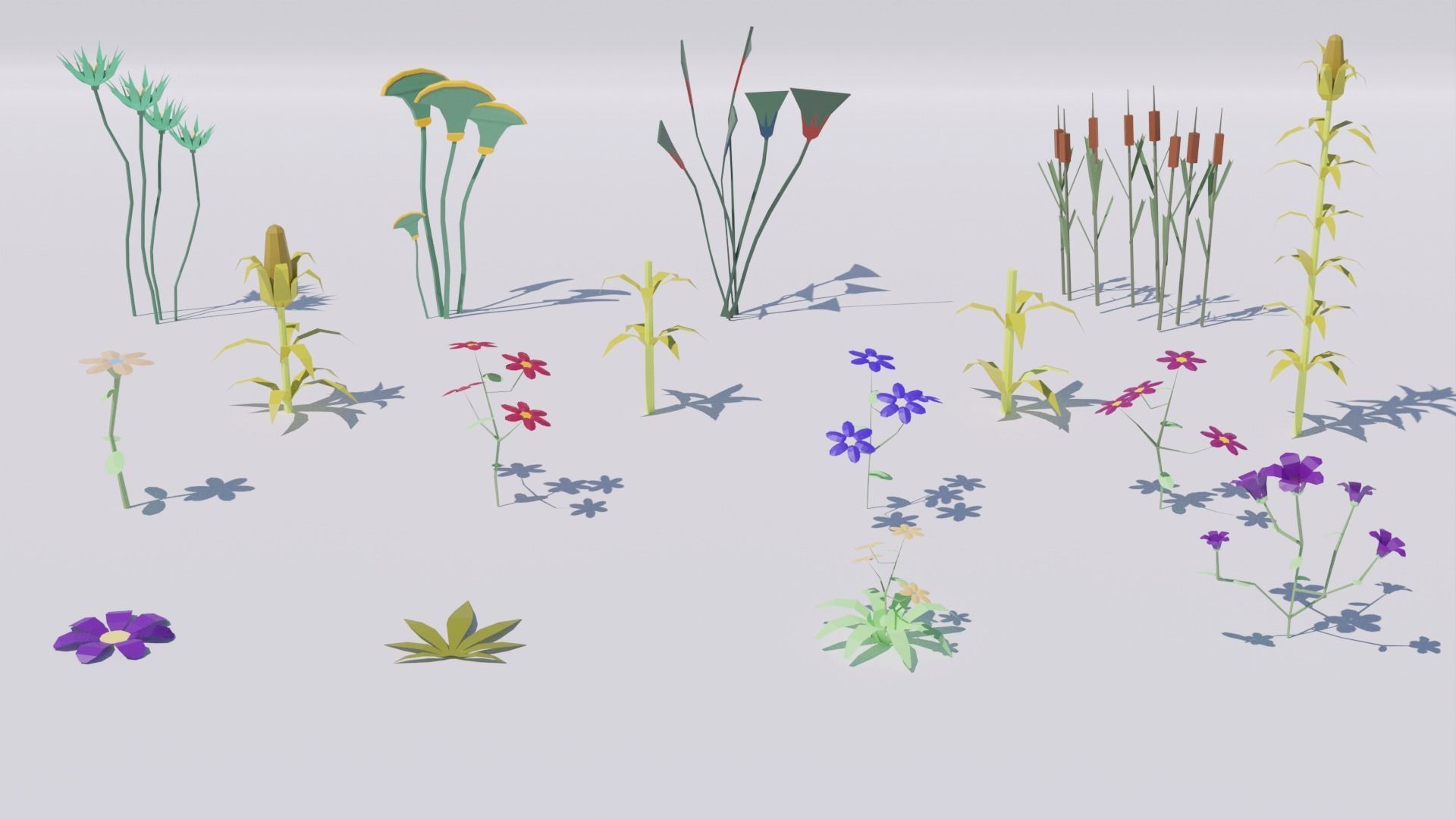 Pack 118 Nature Low-Poly Low-poly 3D model_2