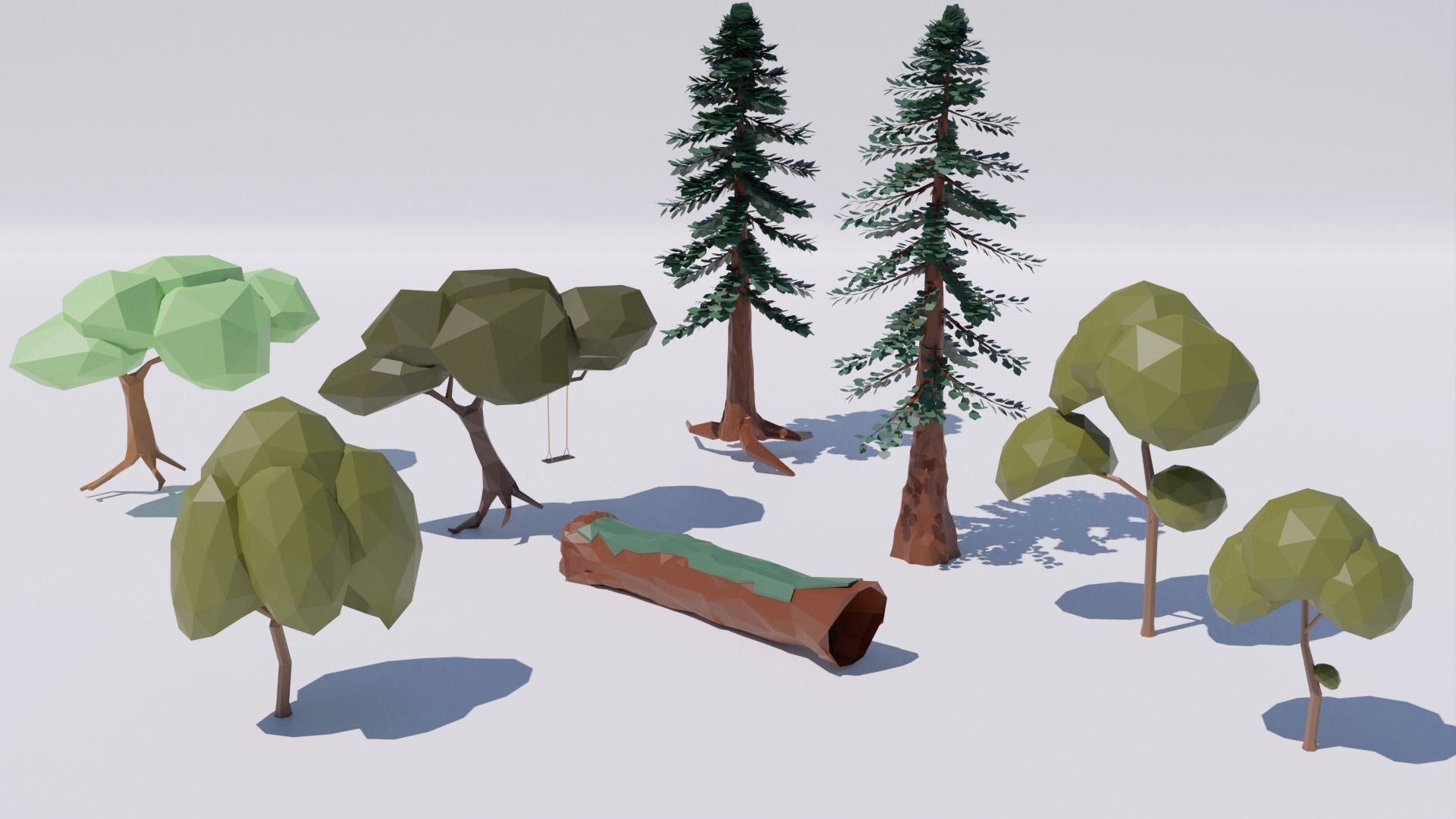 Pack 118 Nature Low-Poly Low-poly 3D model_6