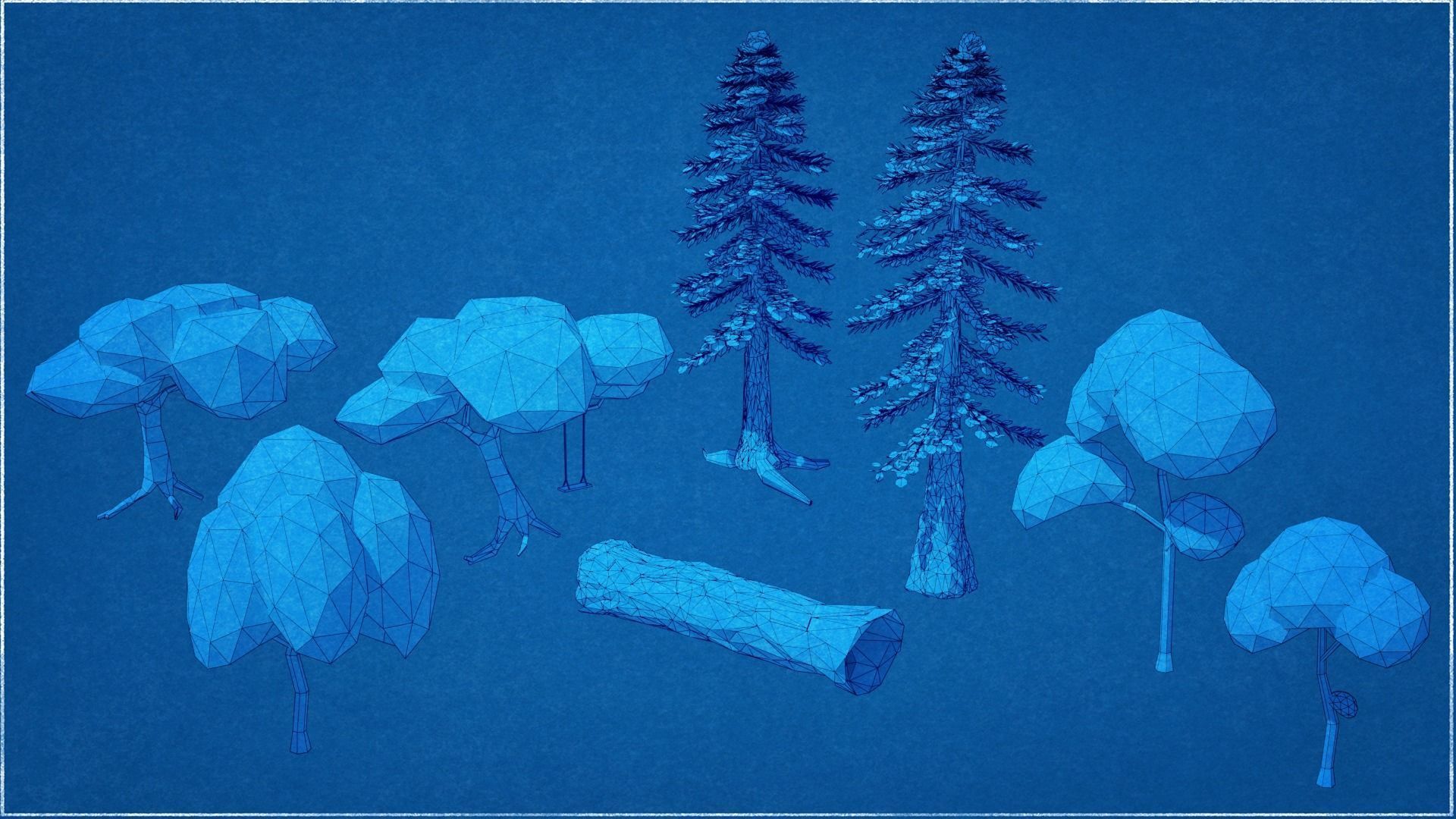 Pack 118 Nature Low-Poly Low-poly 3D model_16