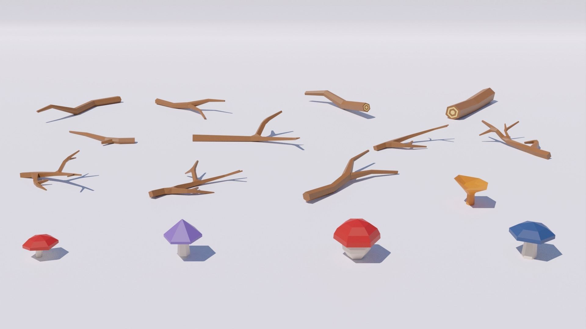 Pack 118 Nature Low-Poly Low-poly 3D model_9