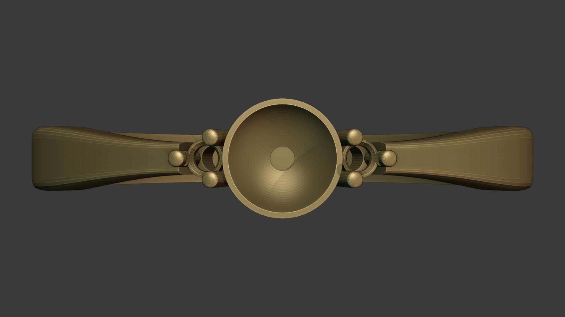 Ring with diamonds 3D print model_7