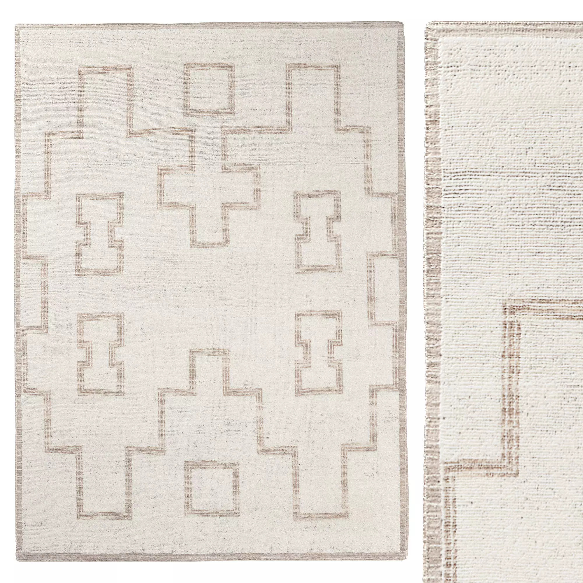 KHEDA WOOL RUG 3D model_0