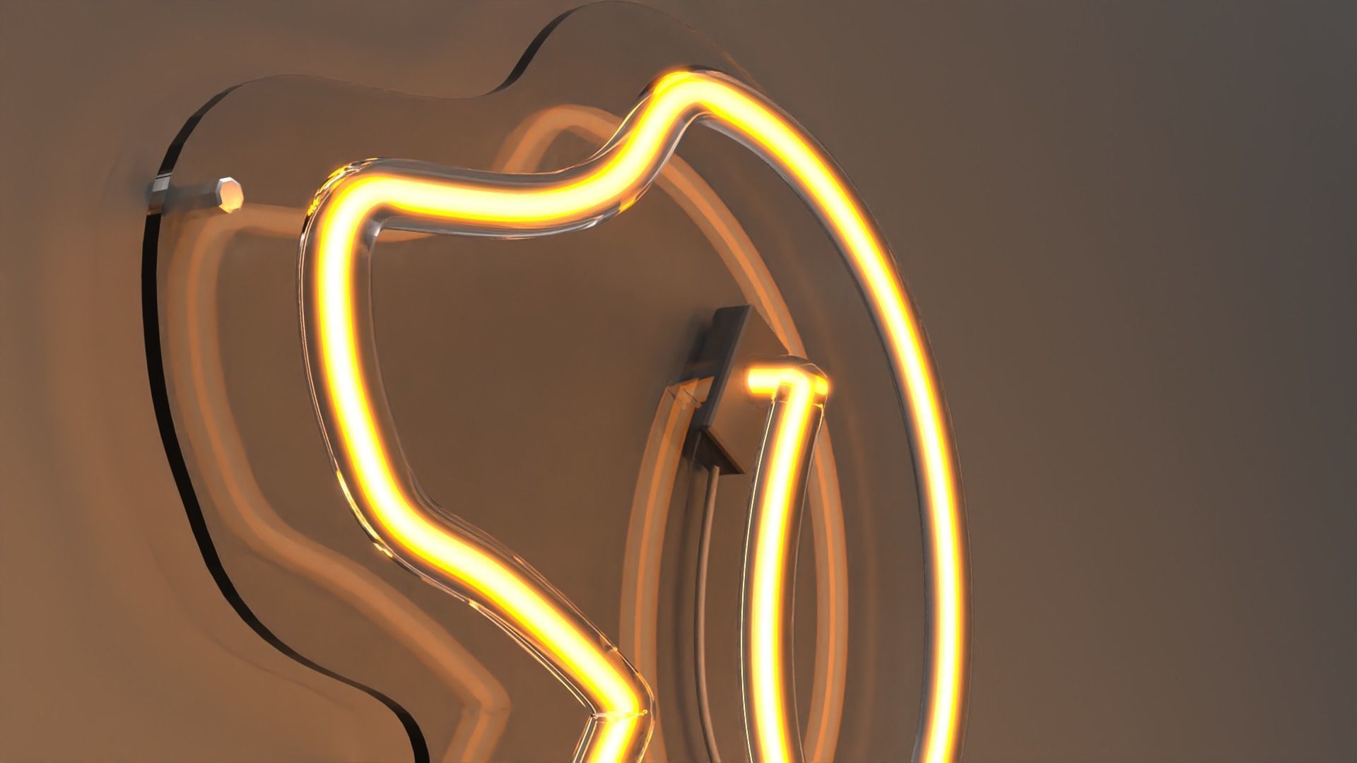 Dog 1 - Neon Sign 3D model_1