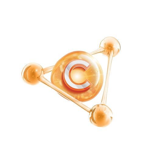 Molecular Vitamin C 3D model